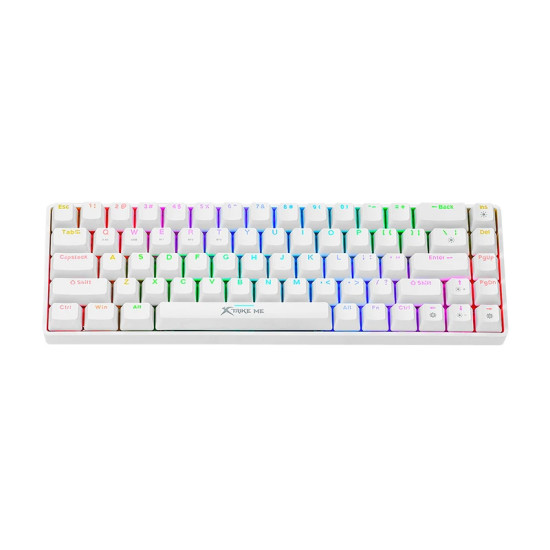 Безжична клавиатура Xtrike ME Wireless Gaming Mechanical keyboard - GK-995W WH - RED switches, BT5.2, 2.4G (English US)