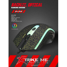 Мишка Xtrike ME Gaming Mouse GM-206 - 1200dpi, Backlight 7 colors