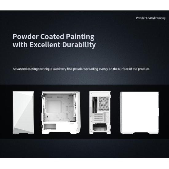 Кутия за компютър Zalman Gaming Case mATX - Z1 Iceberg White