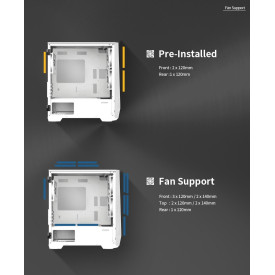 Кутия за компютър Zalman Gaming Case mATX - Z1 Iceberg White