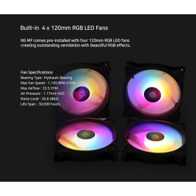 Кутия за компютър Zalman Case ATX - N5 MF - 4 x 120mm Fixed RGB