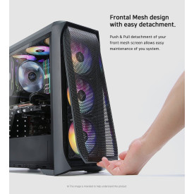 Кутия за компютър Zalman Case ATX - N5 MF - 4 x 120mm Fixed RGB