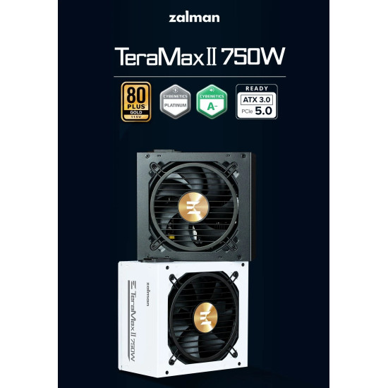 Захранване Zalman PSU TeraMax ATX 3.0 750W Gold White - ZM750-TMX2-WH