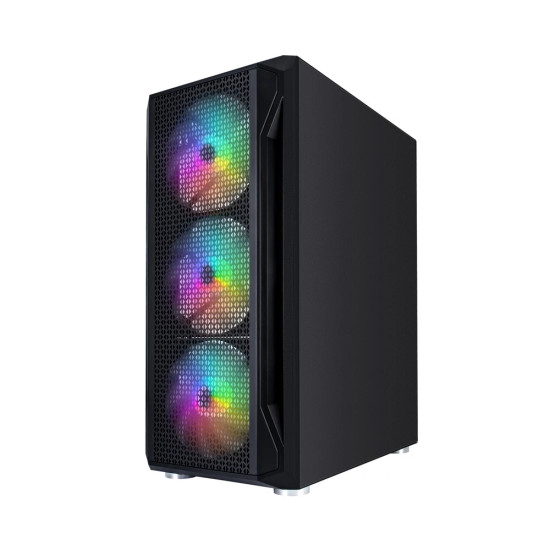 Кутия за компютър 1stPlayer Case ATX - Firebase X5 RGB - 4 fans included