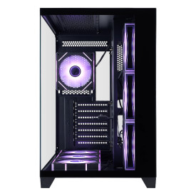 Кутия за компютър 1STPLAYER MV8-TP, ATX, Up To 10 Fans, 360mm Liquid Cooling, Tempered Glass