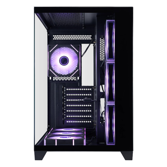 Кутия за компютър 1STPLAYER MV8-TP, ATX, Up To 10 Fans, 360mm Liquid Cooling, Tempered Glass