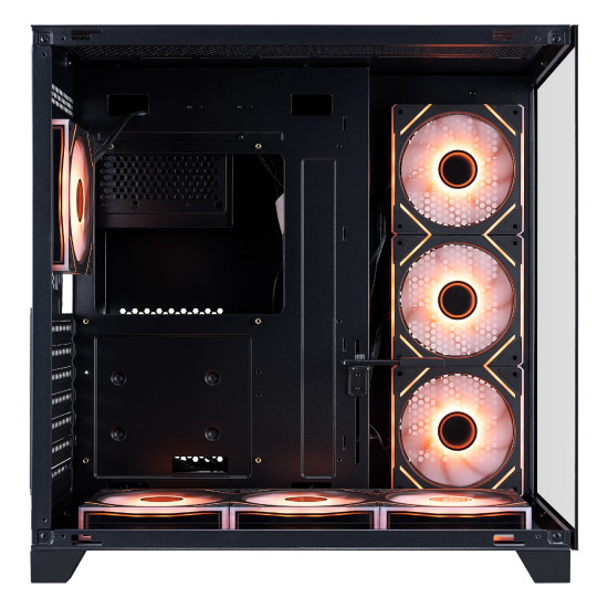 Кутия за компютър 1STPLAYER MV8-TP, ATX, Up To 10 Fans, 360mm Liquid Cooling, Tempered Glass