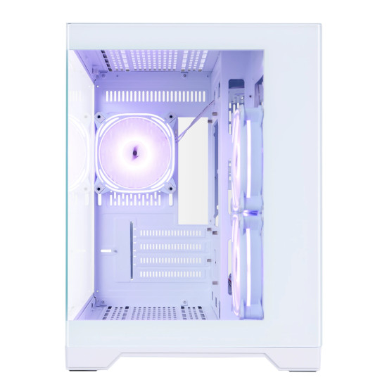 Кутия за компютър 1stPlayer Case mATX - MV6-TP White - 3 fans included