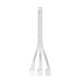 Удължителен кабел 1stPlayer Custom Sleeved Modding Cable White - 3 x PCIe 8-pin to 12VHPWR - FM3-B-WH