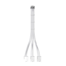 Удължителен кабел 1stPlayer Custom Sleeved Modding Cable White - 3 x PCIe 8-pin to 12VHPWR - FM3-B-WH