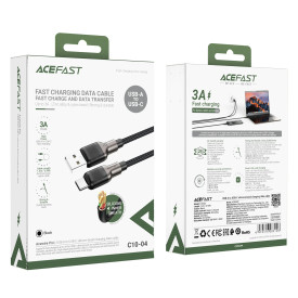 USB кабел Acefast USB-A to USB-C Cable 3A 1.2m - C10-04 - Black