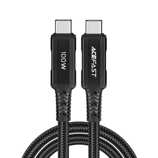 USB кабел Acefast USB-C to USB-C Cable 100W 2m Aluminum alloy - C4-03 - Black