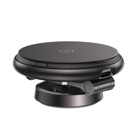 Зарядно за кола Acefast Car phone holder - MAG-Charging 15W, Metal, Magnetic Ring, 360 deg, Foldable - D30 - Black