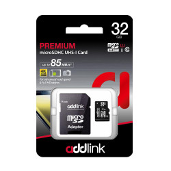 Карта памет Addlink microSDXC 32GB UHS-1 Class 10 Adapter - ad32GBMSH310A