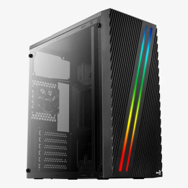 Кутия за компютър AeroCool Case ATX - Streak-A-BK-v1 RGB - ACCM-PV19012.11