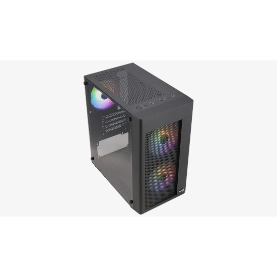 Кутия за компютър AeroCool Case mATX - Hexform-G-BK-v2 - 3 fans included