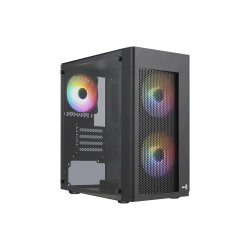 Кутия за компютър AeroCool Case mATX - Hexform-G-BK-v2 - 3 fans included