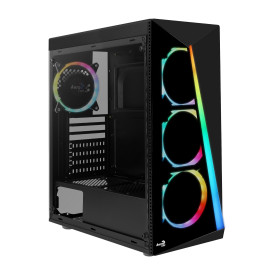 Кутия за компютър AeroCool Case ATX - Shard - 4 x 120mm aRGB/Tempered Glass - ACCM-PV14043.11