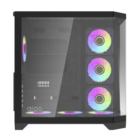 Кутия за компютър Aigo Case ATX - FT418 PRO Black - 7 x 120 mm A-RGB fans included
