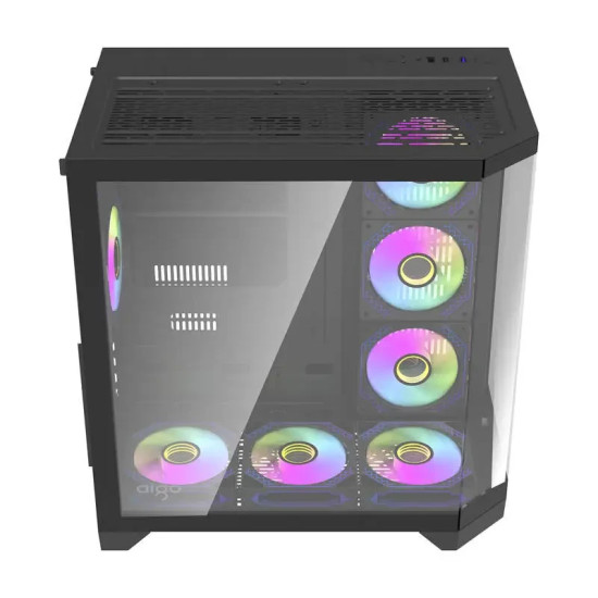 Кутия за компютър Aigo Case ATX - FT418 PRO Black - 7 x 120 mm A-RGB fans included