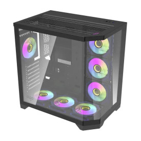 Кутия за компютър Aigo Case ATX - FT418 PRO Black - 7 x 120 mm A-RGB fans included
