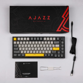 Клавиатура Ajazz Gaming Mechanical Keyboard AK820 - Moon Switches [Linear] (English US), Black, Gray, RGB