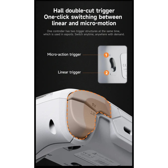 Безжичен контролер Ajazz Gamepad Set GP100 - Wireless, Bluetooth, 1000Hz - White