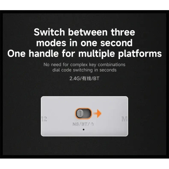 Безжичен контролер Ajazz Gamepad Set GP100 - Wireless, Bluetooth, 1000Hz - White