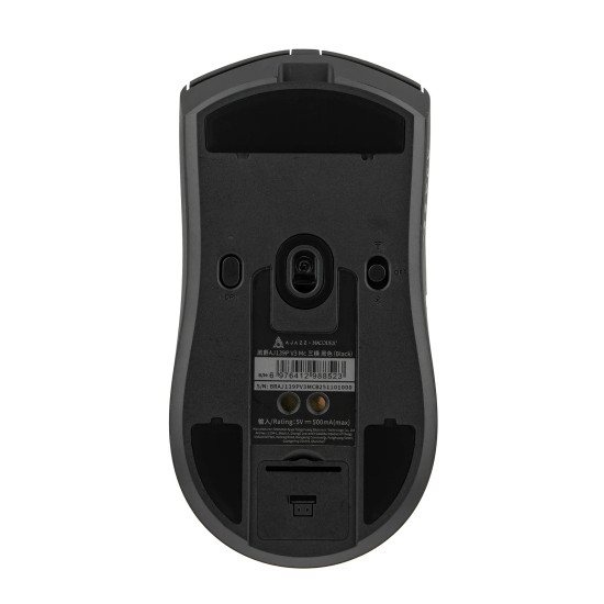 Безжична мишка Ajazz AJ139P V3 MC - Wireless Gaming Mouse - 1K, Magnetic Charging Dock, Black