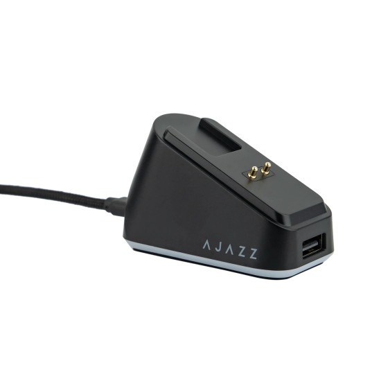 Безжична мишка Ajazz AJ139P V3 MC - Wireless Gaming Mouse - 1K, Magnetic Charging Dock, Black