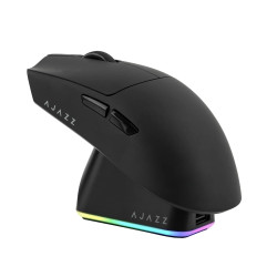 Безжична мишка Ajazz AJ139P V3 MC - Wireless Gaming Mouse - 1K, Magnetic Charging Dock, Black