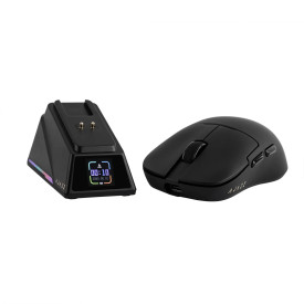 Безжична мишка Ajazz AJ159 APEX - Wireless Gaming Mouse - 8K, Magnetic Charging Dock, Black