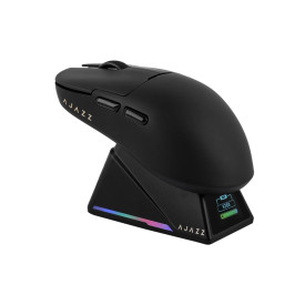 Безжична мишка Ajazz AJ159 APEX - Wireless Gaming Mouse - 8K, Magnetic Charging Dock, Black