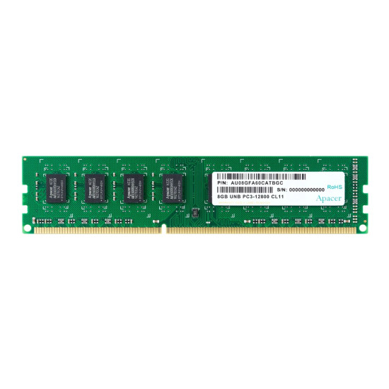 RAM памет Apacer 8GB DDR3 DIMM 512x8 1600MHz - AU08GFA60CATBGC