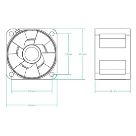 Сървърен вентилатор Arctic Server Fan 40x40x28 Dual Ball - S4028-6K - ACFAN00185A