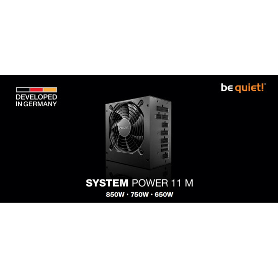 Захранване be quiet System Power 11 M, 650W, ATX 3.1, 80 Plus Gold, Full-Modular