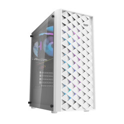 Кутия за компютър Darkflash Case ATX - DK351 White - 4 fans included