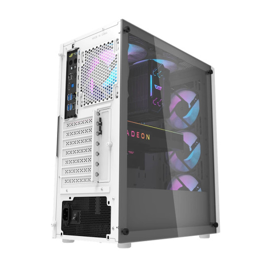 Кутия за компютър Darkflash Case ATX - DK351 White - 4 fans included
