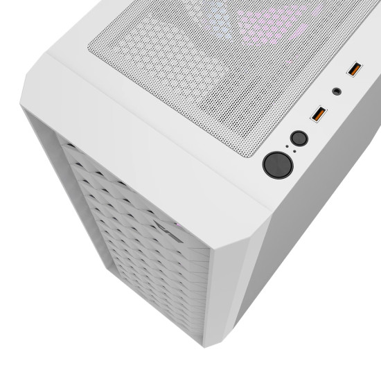 Кутия за компютър Darkflash Case ATX - DK351 White - 4 fans included