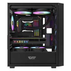 Кутия за компютър Darkflash Case ATX - DK353 Black - 4 fans included