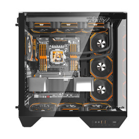 Кутия за компютър Darkflash Case ATX - DY470 Shadow Black - 4 x 120 mm Infinity Mirror Fans