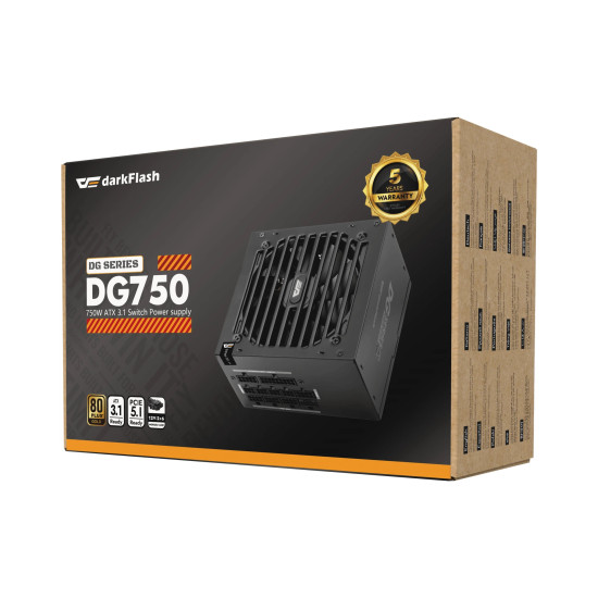 Захранване Darkflash PSU ATX 3.1 750W Gold, Full Modular - DG750