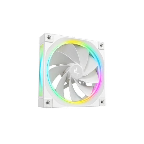 Комплект вентилатори DeepCool Fan Pack 3-in-1 3x120 mm - FL12R White, Reverse, Addressable RGB