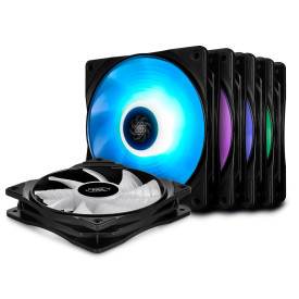 Комплект вентилатори DeepCool Fan Pack 5-in-1 5x120mm RF120M RGB