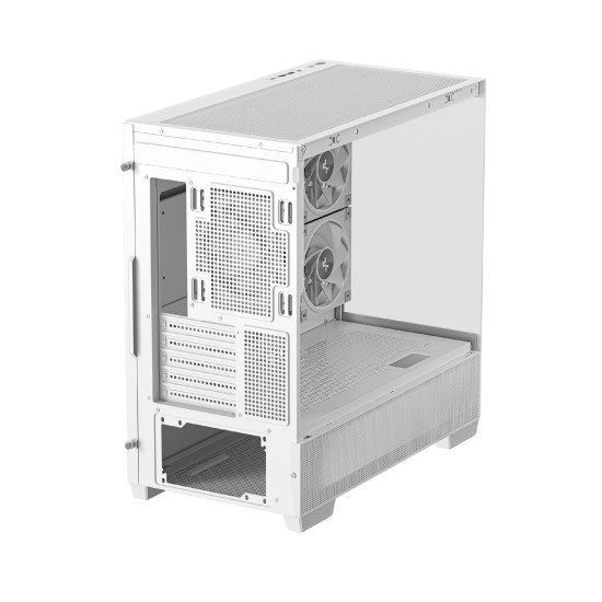 Кутия за компютър DeepCool Case ATX - CG380 3F WH - 3 ARGB Fans, USB-C