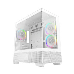 Кутия за компютър DeepCool Case ATX - CG380 3F WH - 3 ARGB Fans, USB-C