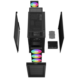 Кутия за компютър DeepCool Case EATX - CH560 A-RGB Black