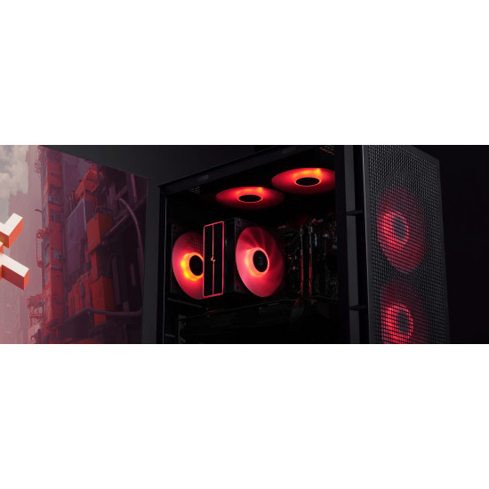 Охладител за процесор DeepCool CPU Cooler AG400 Black - Addressable RGB V2 - LGA1851/AM5