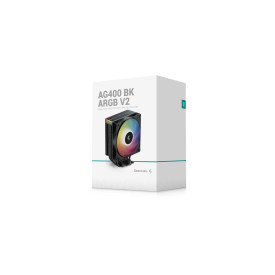 Охладител за процесор DeepCool CPU Cooler AG400 Black - Addressable RGB V2 - LGA1851/AM5