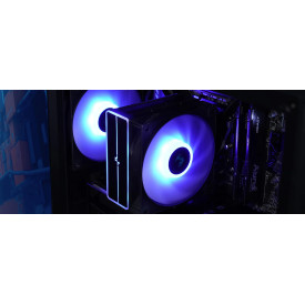 Охладител за процесор DeepCool CPU Cooler AG400 Black - Addressable RGB V2 - LGA1851/AM5
